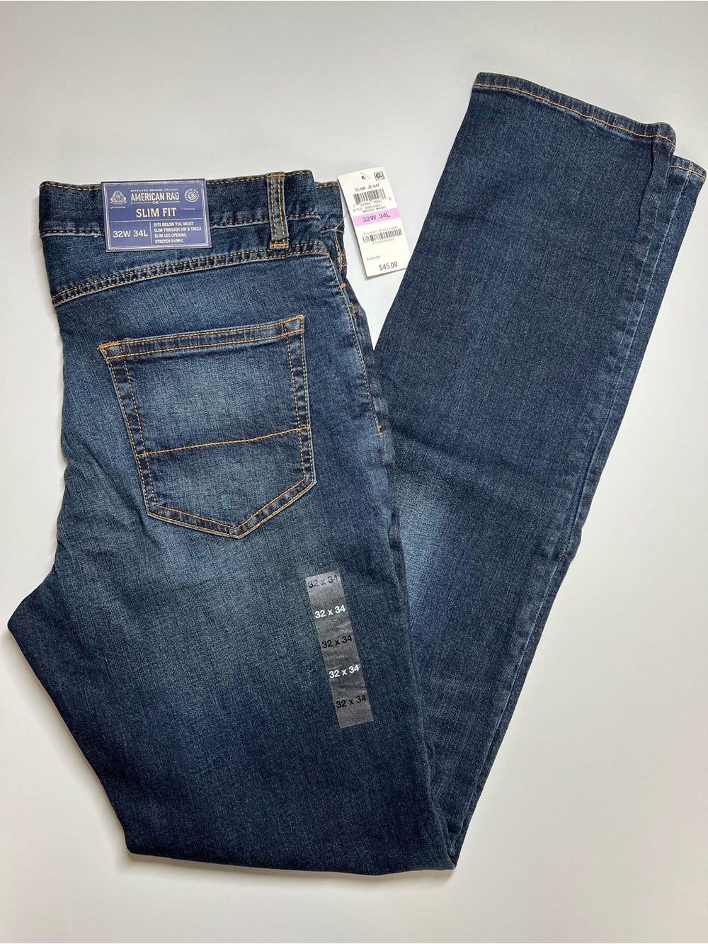 American Rag Slim Fit Men’s Jeans - Dark Blue 32x34